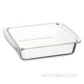 1.5L rektangelglasbakeware med lock